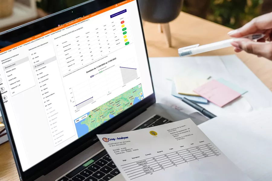 portail et appli Crop-Analyser