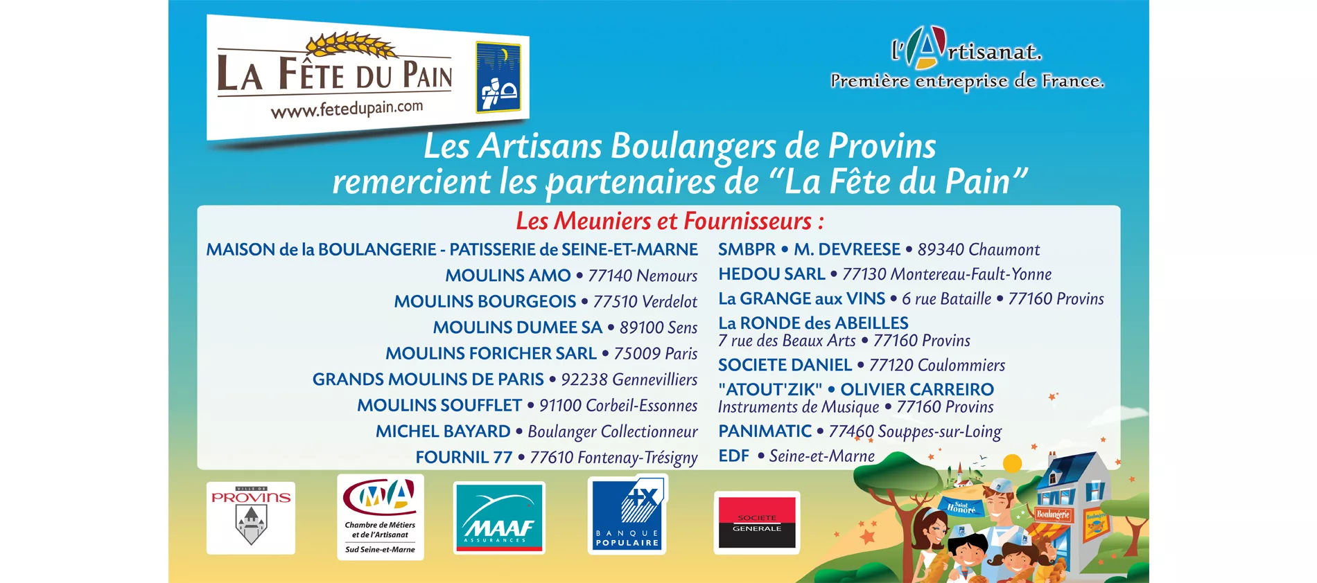 panneau fête du pain